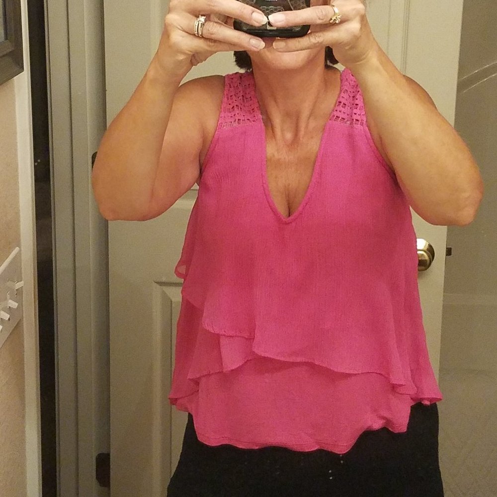 INC - Pink Tank / sleeveless blouse - Picture 14 of 14